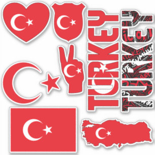 Sticker La Turquie Extraordinaire forme les symboles natio