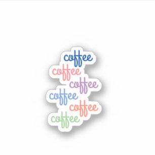 Sticker La typographie du café pour l'autocollant d'affair