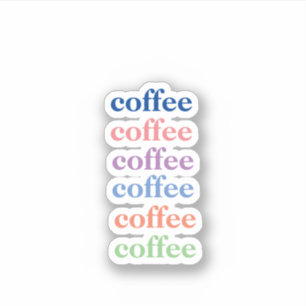 Sticker La typographie du café pour l'autocollant d'affair