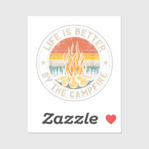 Sticker La vie est meilleure par Camping Feu de Campagne