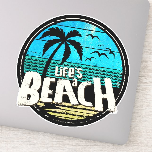 Sticker La vie est une plage (Détail)