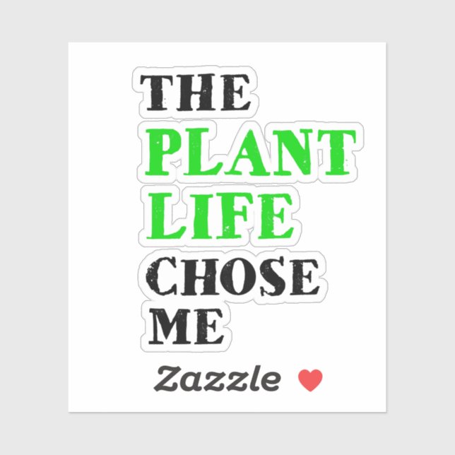 Sticker La vie plante m'a choisie (Feuille)