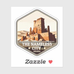 Sticker La ville sans nom Arabian Desert Voyage Vintage