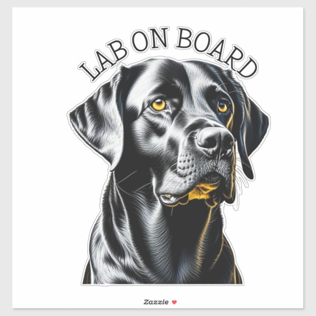 Sticker Laboratoire noir | Atelier à bord (Feuille)