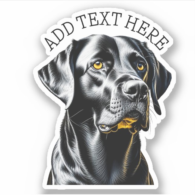 Sticker Laboratoire noir | Personnalisé (Devant)