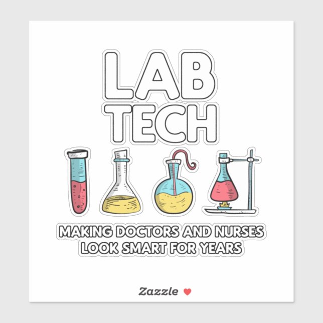 Sticker Laboratoire technique (Feuille)