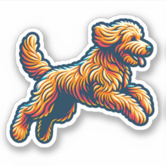 Sticker Labradoodle Vinyl Dog