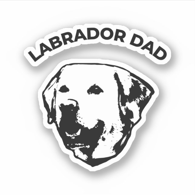 Sticker Labrador Papa (Devant)