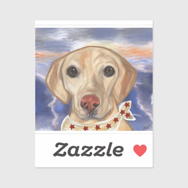 Sticker Labrador Retriever (Feuille)