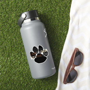 Sticker Labrador Retriever Nom Patte