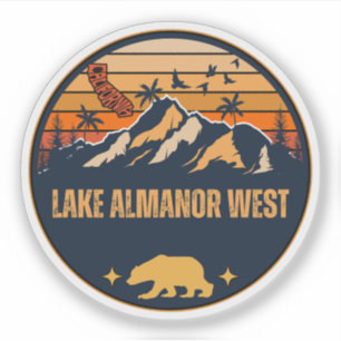 Sticker Lac Almanor Ouest, Californie