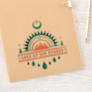 Sticker lac des ozarks boho