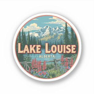 Sticker Lac Louise Canada Voyage Cadeau Parc national de B