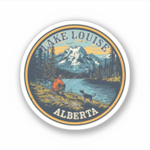 Sticker Lac Louise Canada Voyage Cadeau Parc national de B
