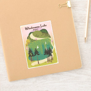 Sticker lac windermere poster Voyage