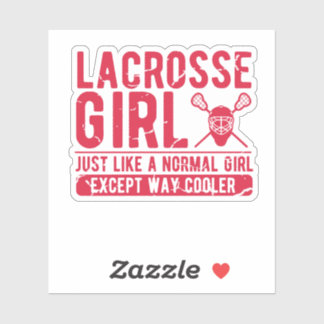 Sticker Lacrosse Girl Gift - LAX femmes - Dames Lacrosse
