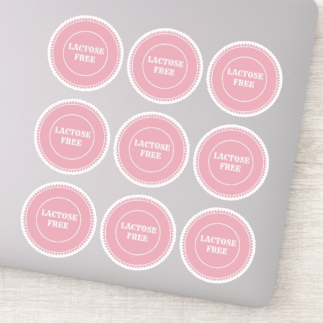 Sticker Lactose Sans Allergie Sûr Culinaire (Détail)