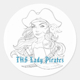 Sticker Lady Pirate