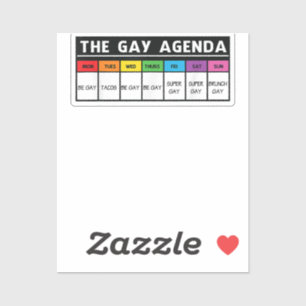 Sticker L'agenda gay - Fierté LGBT