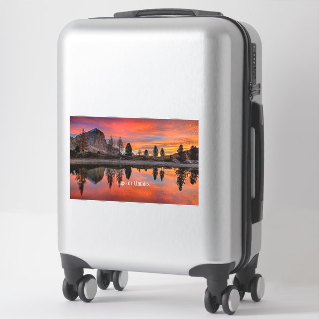 Sticker Lago di Limides, Lac Limides, Italie (Sur valise)