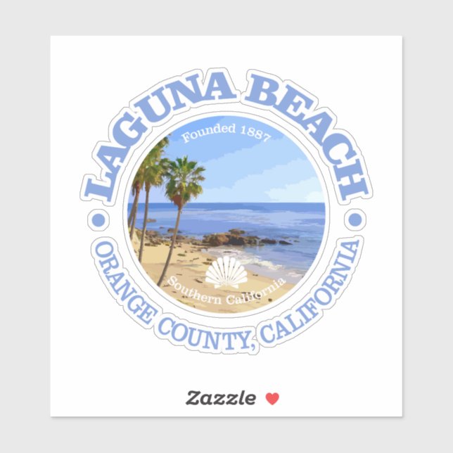 Sticker Laguna Beach (C) (Feuille)