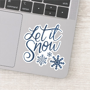 Sticker Laisser Neige Icy Blue Contour