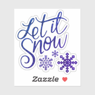 Sticker laissez-le coller à neige