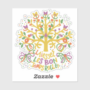 Sticker Laissez Les Bons Temps Rouler Mardi Gras 2024