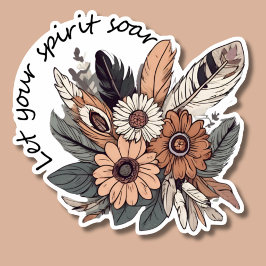 Sticker Laissez Votre Esprit Sonner Bohème étanche