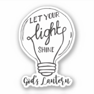 Sticker Laissez votre lumière briller avec les lanternes d