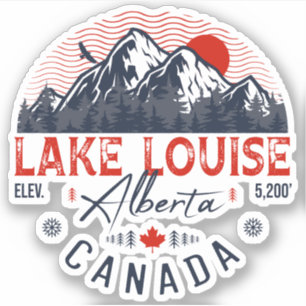 Sticker Lake Louise Alberta Canada Travel Ski Souvenirs