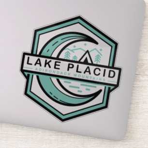 Sticker LAKE PLACID lune hexa