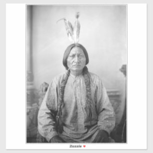 Sticker Lakota Leader assis Bull Amérindien
