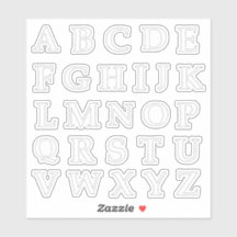 L'alphabet en points coupés