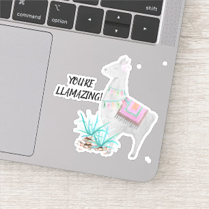 Sticker Lama mignon vous êtes vinyle de Llamazing
