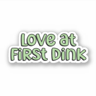 Sticker L'amour au premier Dink Green Pickleball