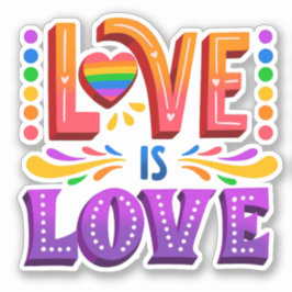 Sticker L'amour est l'amour