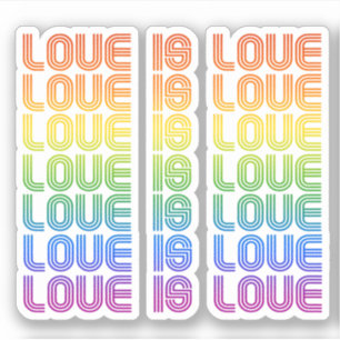 Sticker L'amour est Love Retro