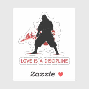 Sticker L'amour est une discipline
