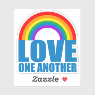 Sticker L'amour l'autre arc-en-ciel chrétien