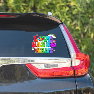 Sticker L'amour n'a pas envie d'arc-en-ciel