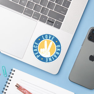 Sticker L'amour pour la paix en Ukraine