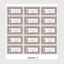 Sticker L'Ancre De La Marine Sur La Collection De Mariages