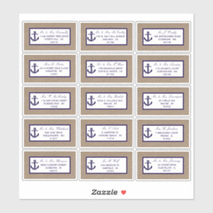 Sticker L'Ancre De La Marine Sur La Collection De Mariages