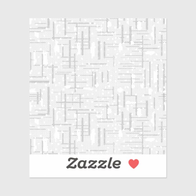 Sticker Langue Design Trente-deux (Feuille)