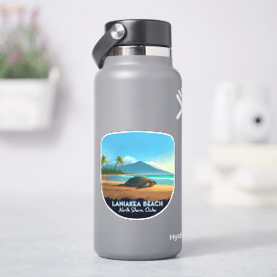 Sticker Laniakea Beach Haleiwa Oahu Hawaii Turtle
