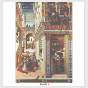 Sticker L'Annonciation Carlo Crivelli Art de la Renaissanc