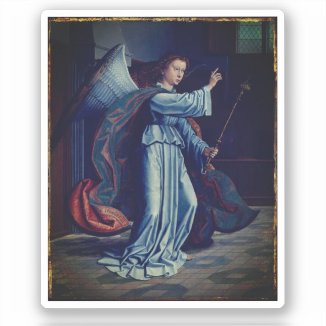 Sticker L'Annonciation - de Gerard David, 1506 (Recto)