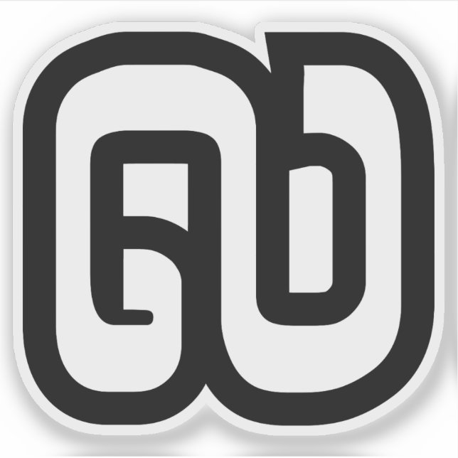 Sticker Lao / Laos Numéro Neuf / 9 / ໙ (Kao/Gao) Laotien (Devant)