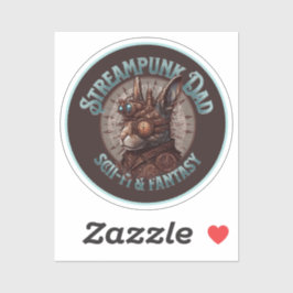 Sticker Lapin de papa Steampunk